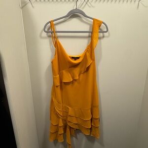 Lulu's Yellow Ruffle Dress